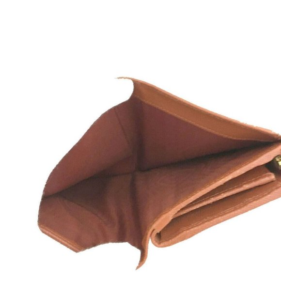 PRADA Burnt Orange Saffiano Leather Zip Around Style Large Clutch Wallet - Picture 3 of 7